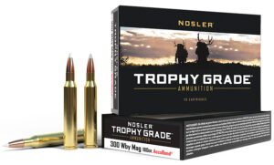 Nosler Trophy Grade .300 Weatherby Magnum 180 gr AccuBond box, 20 rounds