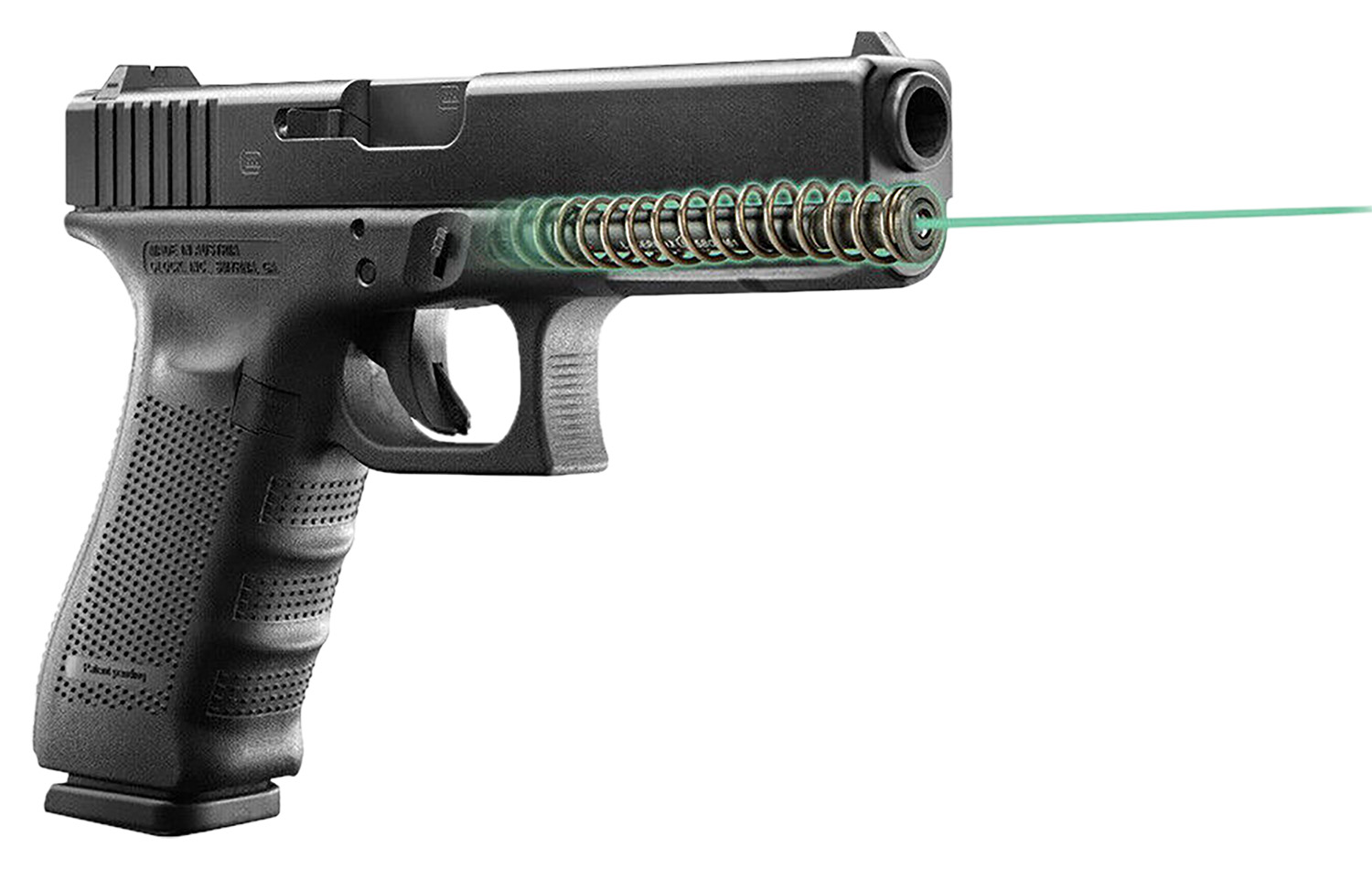 LaserMax LMSG422G Green Guide Rod Laser for Glock 22/31/35 Gen 4 Black
