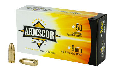 Armscor 9mm Luger 115gr FMJ 50-round box product image