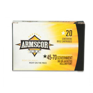 Armscor .45-70 Government 300gr JHP 20-round box ammunition