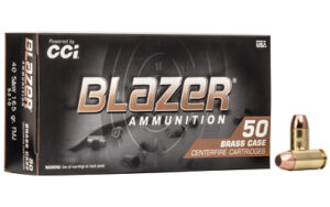 CCI Blazer Brass 40 S&W 165 gr FMJ 50 rd box
