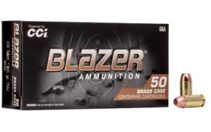 CCI Blazer Brass .40 S&W 180 gr FMJ 50 rd box