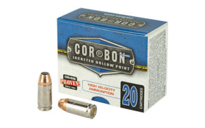 Cor-Bon 9mm Luger +P 90 gr JHP ammunition, 20-round box