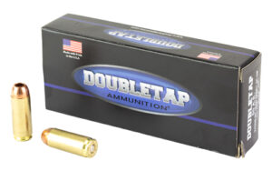 Double Tap Ammunition .50 AE 275gr lead-free solid copper hollow point 20-round box and cartridge
