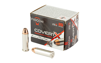 Fiocchi CovertX .38 Special +P 125gr JHP 20rd box product image
