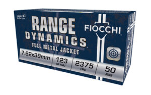 Fiocchi Range Dynamics 7.62x39mm 123 gr FMJ 50-count box