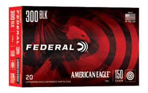Federal American Eagle .300 AAC Blackout 150 gr FMJ Boat-Tail 20 rd box