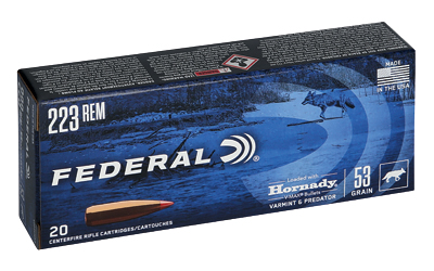 Federal Ammunition Varmint & Predator .223 Rem 53 gr V-MAX 20 round box