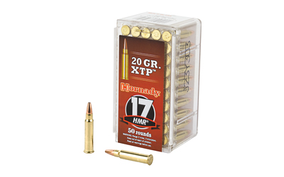 Hornady 17 HMR 20gr. Jacketed Hollow Point XTP 50 Rounds