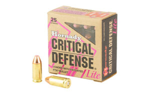 Hornady Critical Defense Lite 9mm 100gr FTX 25rd box