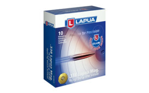 Lapua Scenar .338 Lapua Magnum 250 gr OTM rifle ammunition box and cartridges