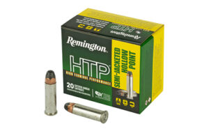 Remington HTP .38 Special +P 125 gr SJHP 20 rd box brass-case handgun ammunition