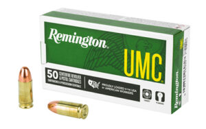 Remington UMC 9mm Luger 115 gr FMJ 50-round box ammunition