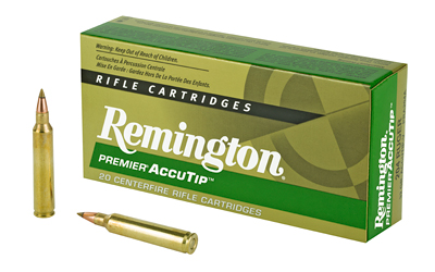 Box of Remington Premier AccuTip .204 Ruger 32 gr 20 rounds