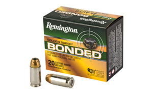 Box of Remington Golden Saber .45 ACP 230 gr bonded BJHP, 20 rounds