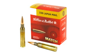 Sellier & Bellot SB338LMA .338 Lapua Magnum 250gr HPBT ammunition box