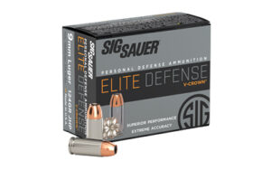 Sig Sauer V-Crown 9mm 124gr JHP ammunition 20rd box