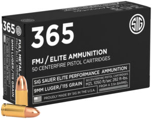 Sig Sauer Elite Performance 365 9mm 115gr FMJ 50rd box
