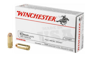 Winchester USA 10mm 180gr FMJ 50rd box white packaging
