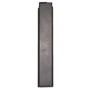 ASC AR Family Rifle Magazine Orange Follower 9mm Black Stainless Steel 32/rd