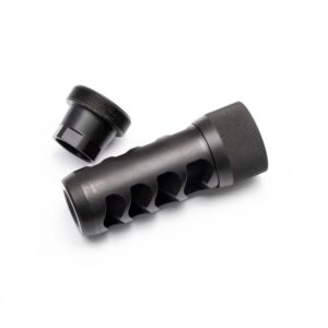 Area 419 Sidewinder Magnum Self Timing Muzzle Brake 357 cal Black Nitride 5/8-24