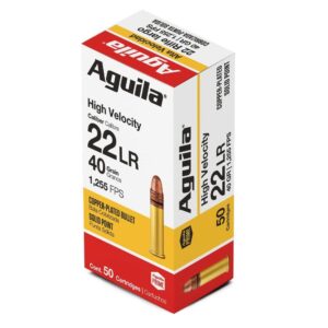 Aguila Super Extra Rimfire Ammunition .22 LR 40 gr. CPSP 1255 fps 50/ct