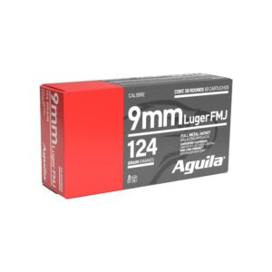 Aguila 9mm Luger 124 gr FMJ 50-round box