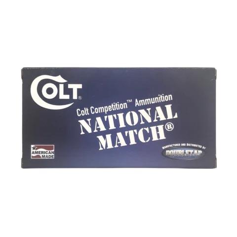 Double Tap Colt National Match 10mm Auto 180gr FMJ box and rounds