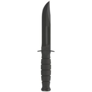 Ka-Bar Short Ka-Bar Fixed Knife 5-1/4" Clip Point Blade Black