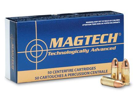 Magtech 357A 158 gr SJSP .357 Magnum 50-round box, brass-cased ammunition