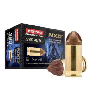 Norma NXD 9mm Luger 65gr 20-round box handgun ammunition
