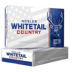 Box of Nosler Whitetail Country 35 Rem 200gr JSP rifle ammunition, 20 rounds