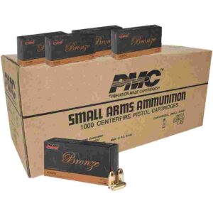 PMC Bronze .45 ACP 230 gr FMJ ammunition 1000 count case