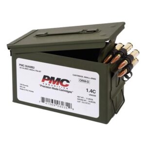 PMC Bronze .50 BMG 660 gr FMJ-BT 100rd linked M2A1 ammo can