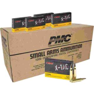 PMC X-Tac 5.56mm 55 gr FMJBT 1000-count ammunition case