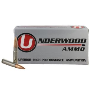 Underwood UW419 300 AAC Blackout 220gr HPBT ammunition box and cartridges