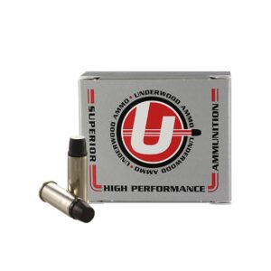 Underwood 44 S&W Special 255gr lead Keith-type semi-wadcutter ammunition box - 20 rounds
