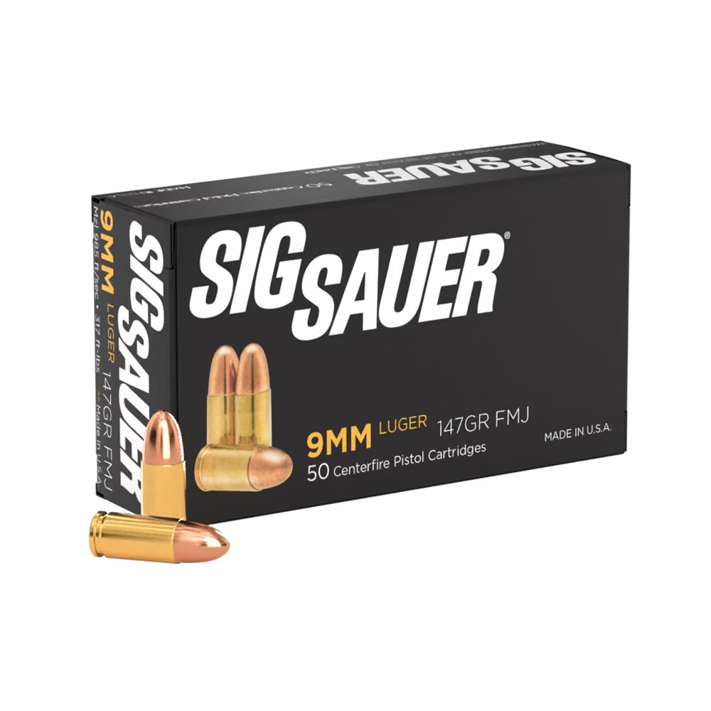 Sig Sauer Elite Performance 9mm Luger 147gr FMJ 50-round box