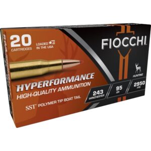 Fiocchi 243 Winchester 95gr SST 20-round box - front
