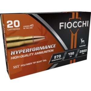 Fiocchi 270 Win 150 grain ammunition box 20 rounds