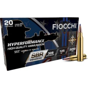 Fiocchi Hyperformance SBR .308 Win 125gr SST 20-round box