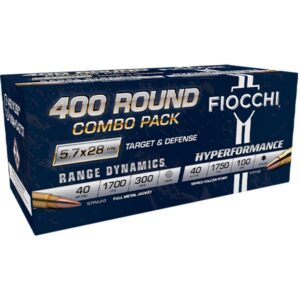 Fiocchi 57COMPT 5.7x28mm 40gr FMJ and THP 400-round combo pack