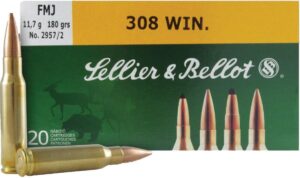 Sellier & Bellot .308 Winchester 180 gr FMJ 20-round box
