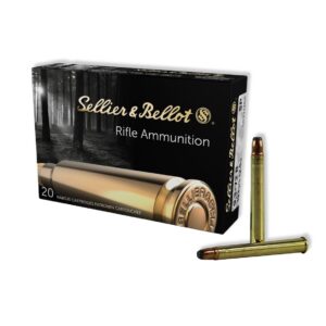 Sellier & Bellot 9.3x72R 193 gr soft point rifle ammunition box, 20 rounds