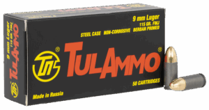 Tula Ammo 9mm 115gr FMJ 50rd box product image