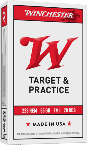 Winchester USA .223 Rem 55gr FMJ 20rd box packaging