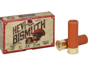HEVI-SHOT HEVI-BISMUTH TURKEY 12GA 3IN 1-3/4OZ #4 & #5  5 RD/BX 10 BX/CS
