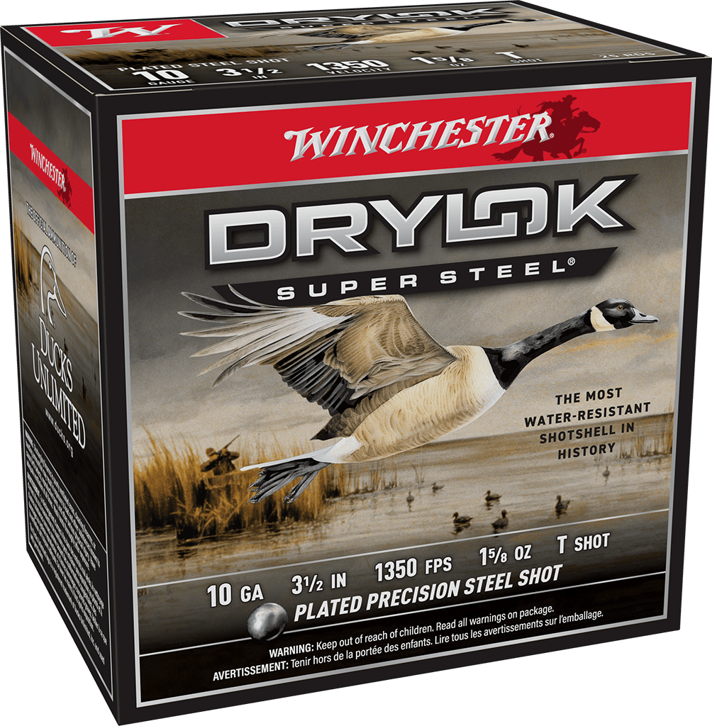 WINCHESTER DRYLOK SUPER STEEL 10 GA 3-1/2" T 1-5/8 OZ 25 RD/BX 10 BX/CS