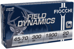 Fiocchi Field Dynamics 45-70 Govt 300 gr HPFN 20 round box