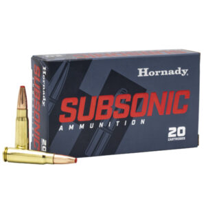Hornady Subsonic-X 7.62x39mm 255gr ammunition 20-round box